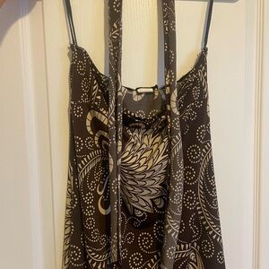 Chic Brown and Cream Women's Camisole